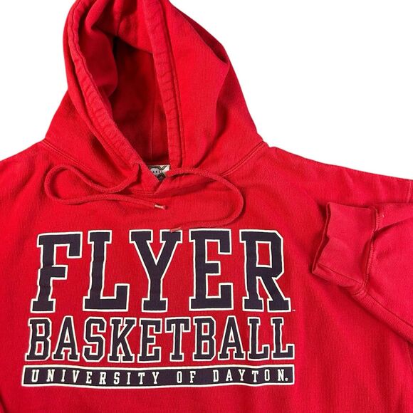 University Of Dayton Flyers Basketball Hoodie TCX Apparel Men’s XXL Red Y2K - Picture 1 of 8